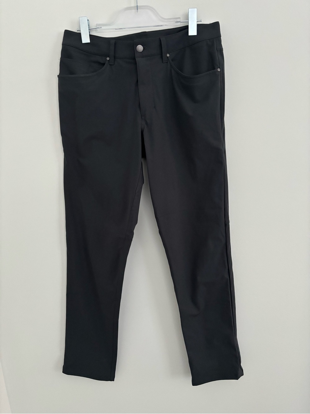 Lululemon ABC classic fit 5 pocket pant warpstreme size 32 dark grey